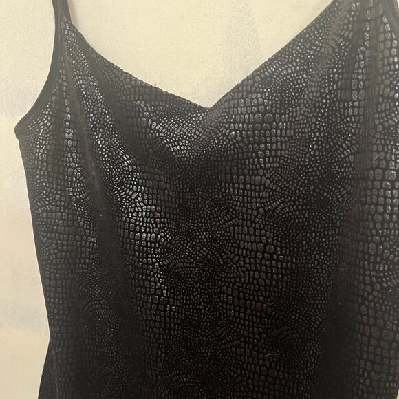 Ralph Lauren Size M Spaghetti Strap Black Snake Print Mini Dress - Picture 3 of 4